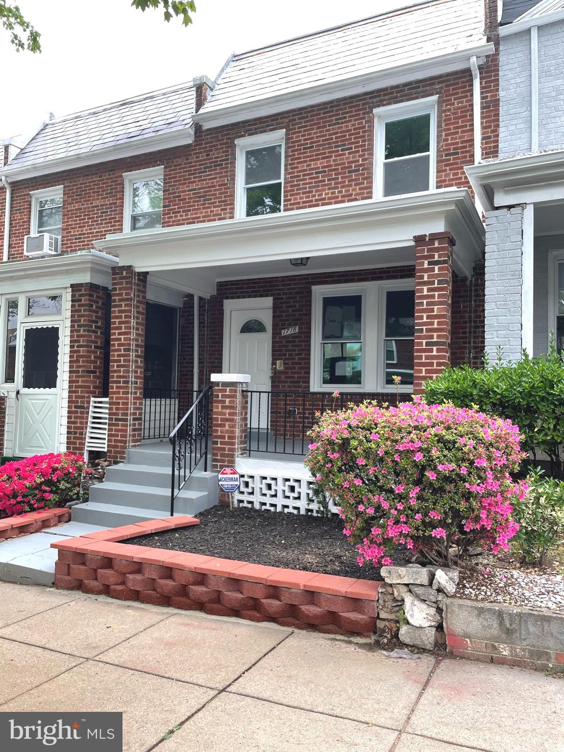 a front view of a house