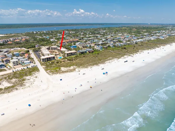 a view of an ocean beach
