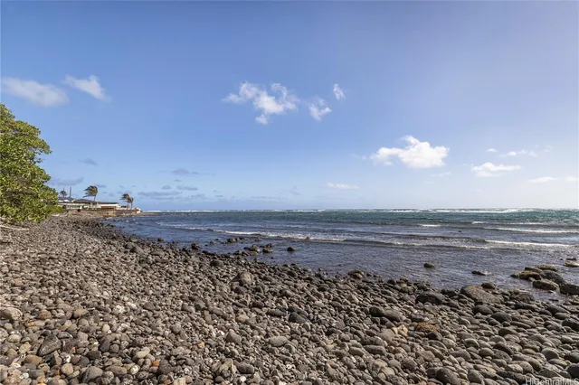 a view of an ocean beach