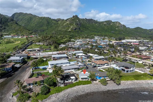 an aerial view of a city