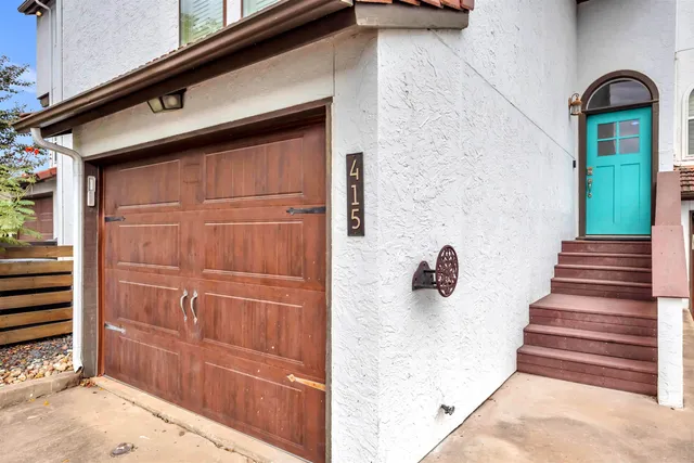 a view of a entryway door of the house