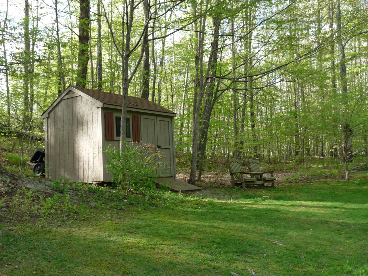 20 Red Rock Road West Stockbridge, MA 01266 - Photo 20 of 20 storage shed and rear yard