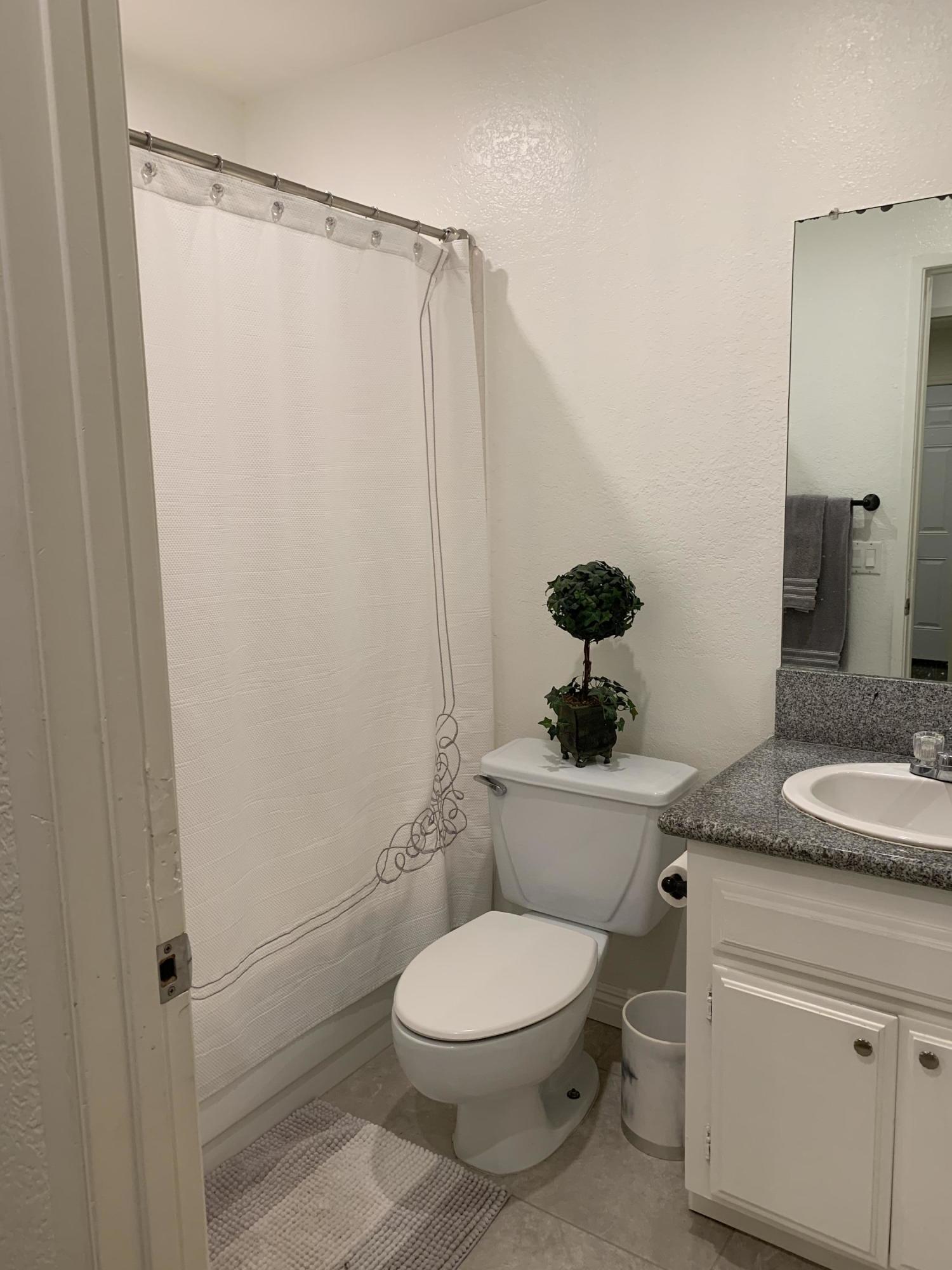 3096 East Avenue R-5 Palmdale, CA 93550 - Photo 18 of 22 a bathroom with a toilet a sink and a mirror