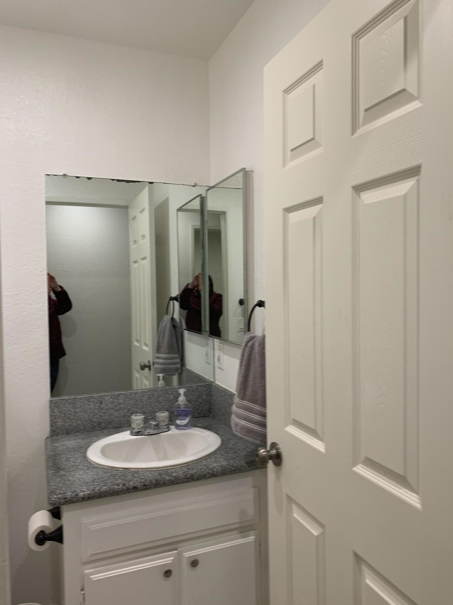 3096 East Avenue R-5 Palmdale, CA 93550 - Photo 19 of 22 a bathroom with a sink and a mirror