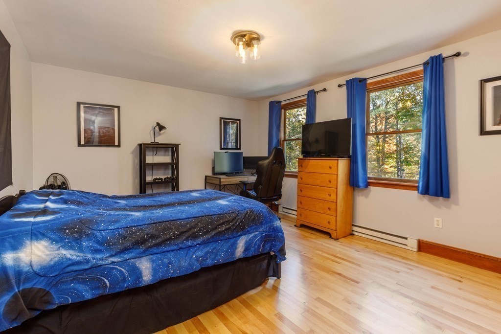 283 Mill Street Gardner, MA 01440 - Photo 15 of 30 a bedroom with a bed and wooden floor