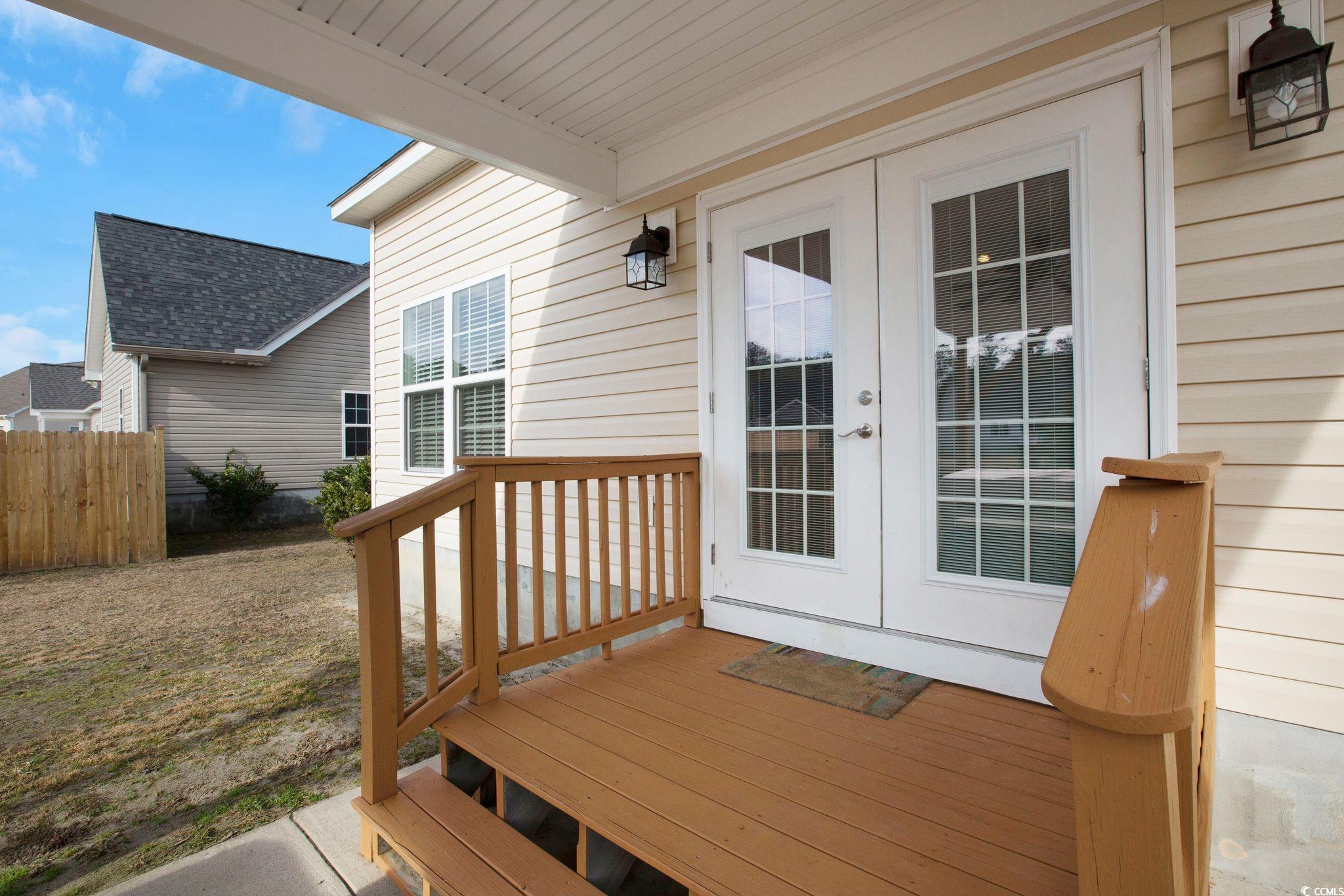 607 Garden Avenue Georgetown, SC 29440 - Photo 29 of 35 Wooden deck featuring french doors