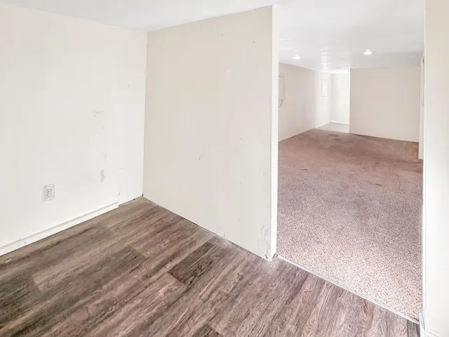 a view of a house with a mountain