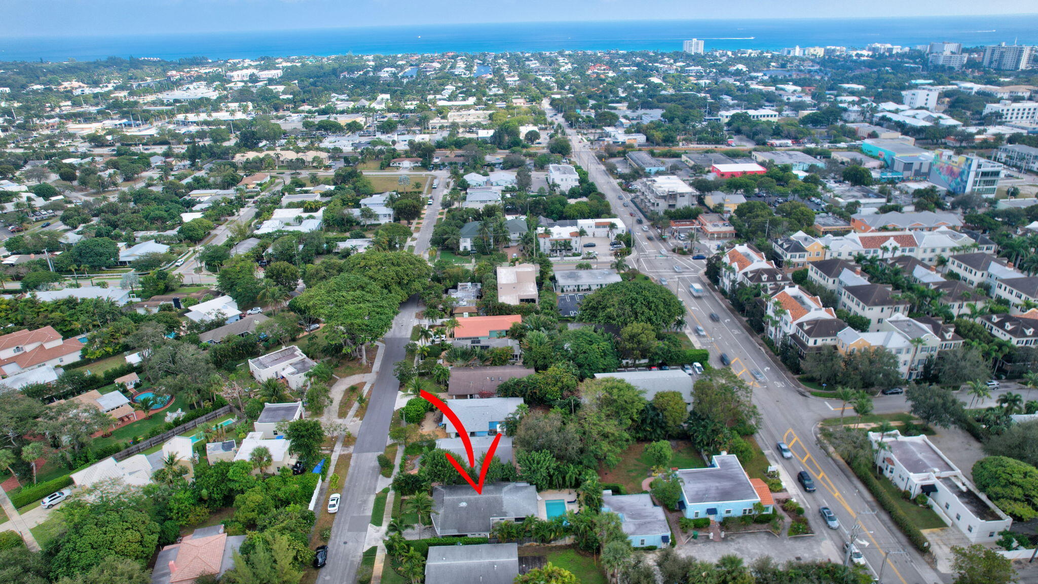 14 Northeast 5th Street Delray Beach, FL 33444 - Photo 46 of 51 an aerial view of multiple house