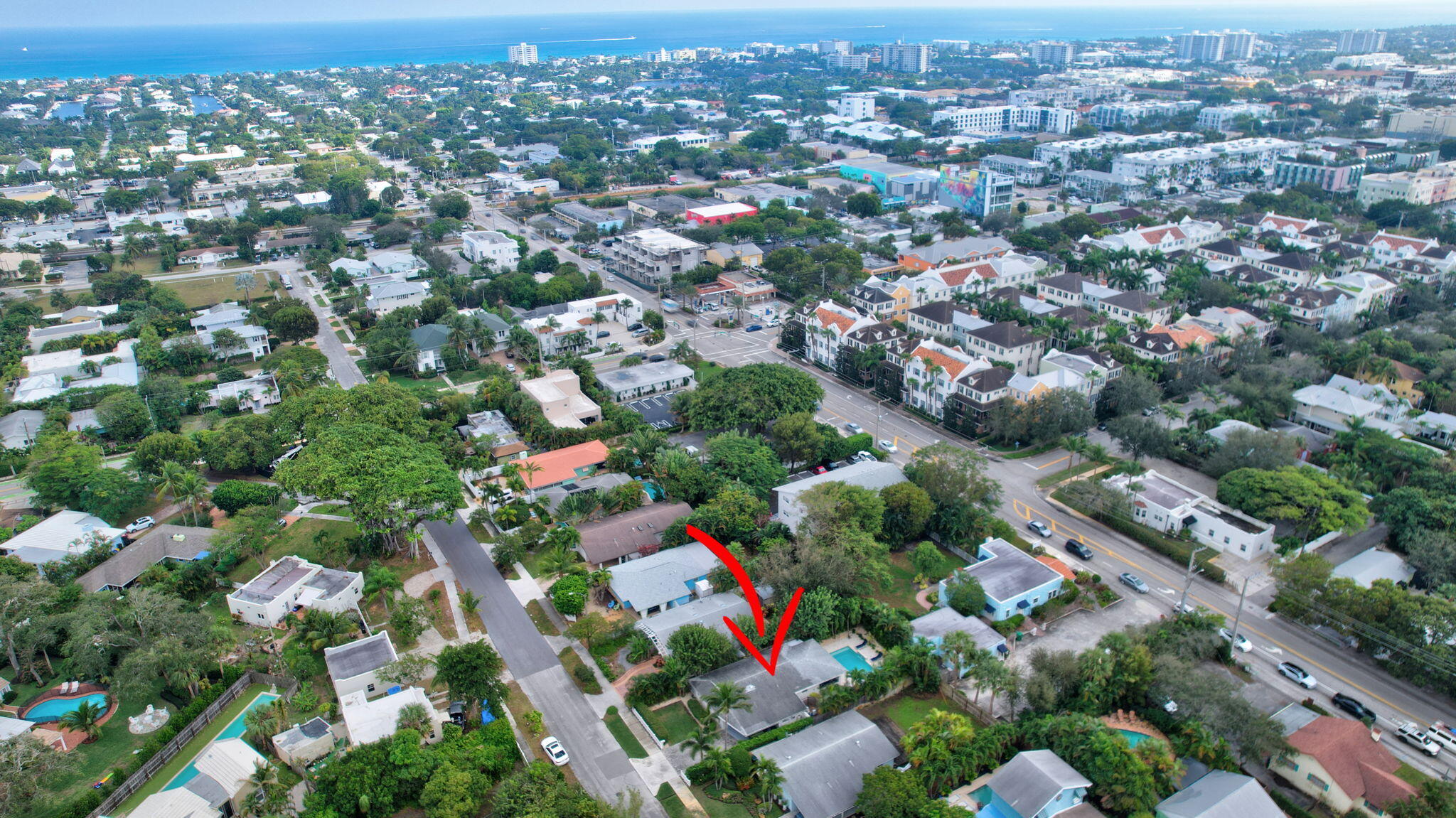 14 Northeast 5th Street Delray Beach, FL 33444 - Photo 47 of 51 an aerial view of multiple house