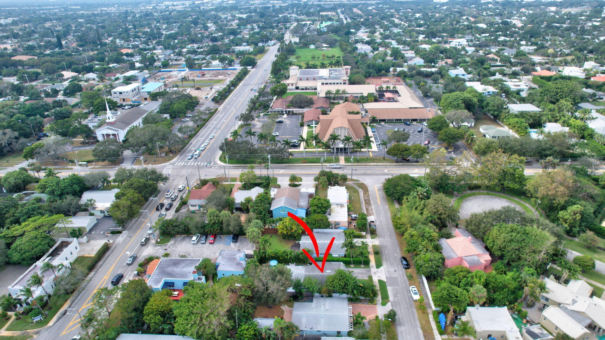 14 Northeast 5th Street Delray Beach, FL 33444 - Photo 49 of 51 an aerial view of a city