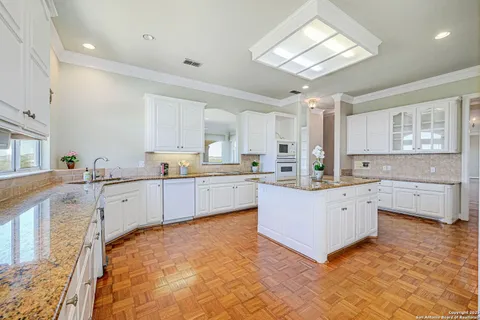 a view of an entryway with a chandelier