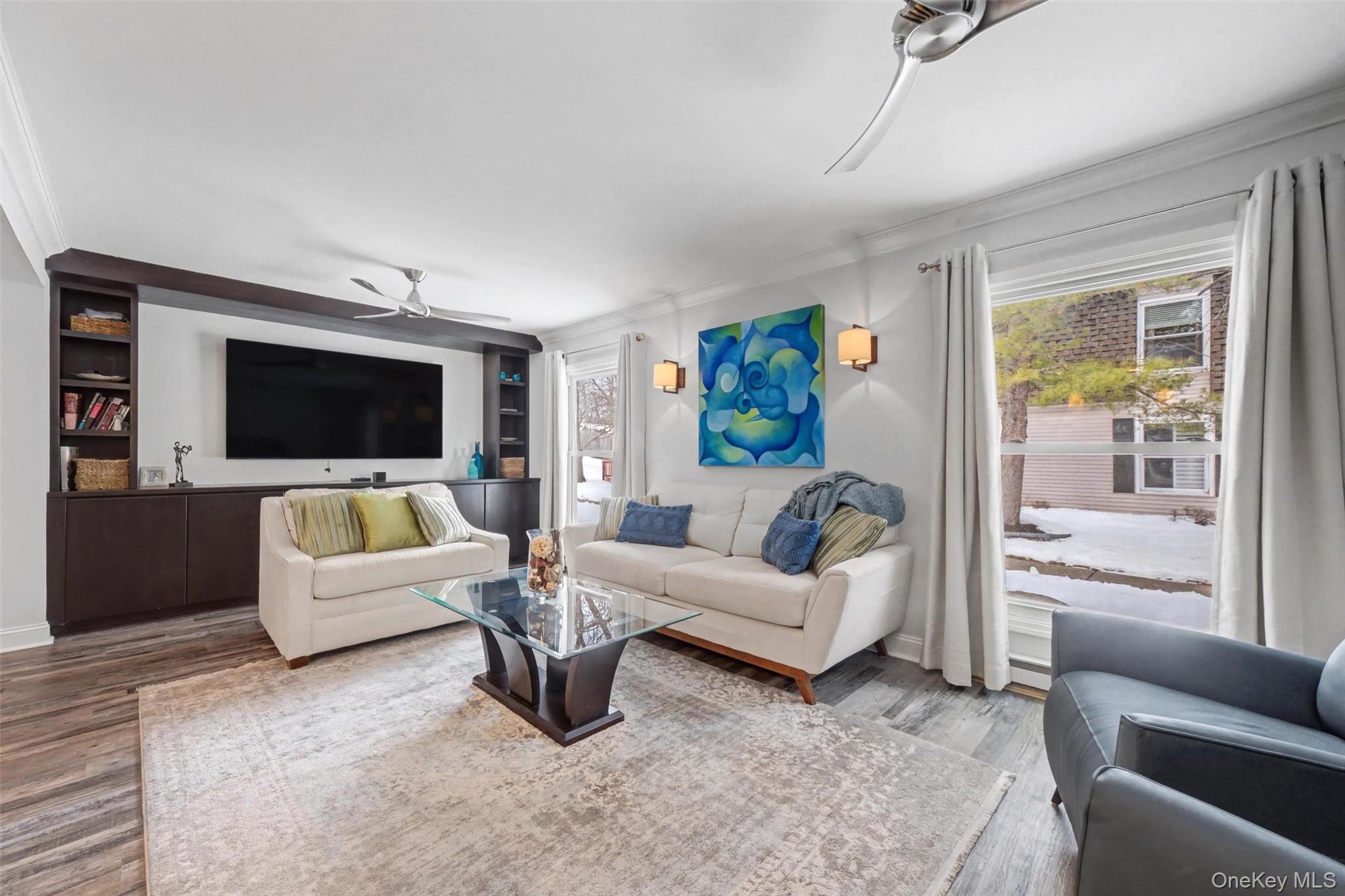 32 Hurlihe Street, Unit A Poughkeepsie, NY 12601 - Photo 3 of 21 a living room with furniture and a flat screen tv