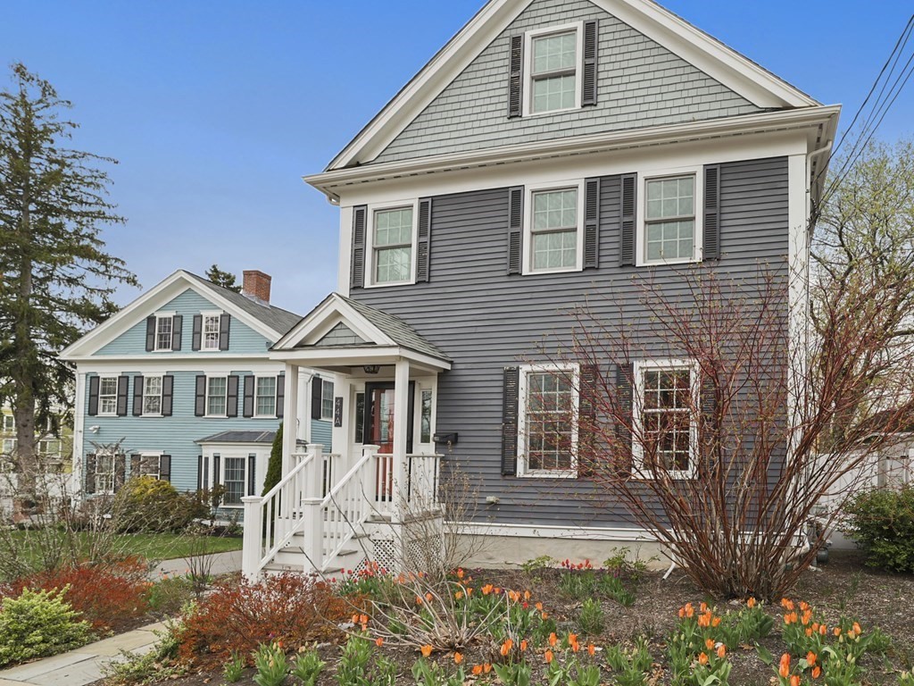 44 A Orchardhill Road, Unit A Boston, MA 02130 - Photo 33 of 37 a front view of a house with garden
