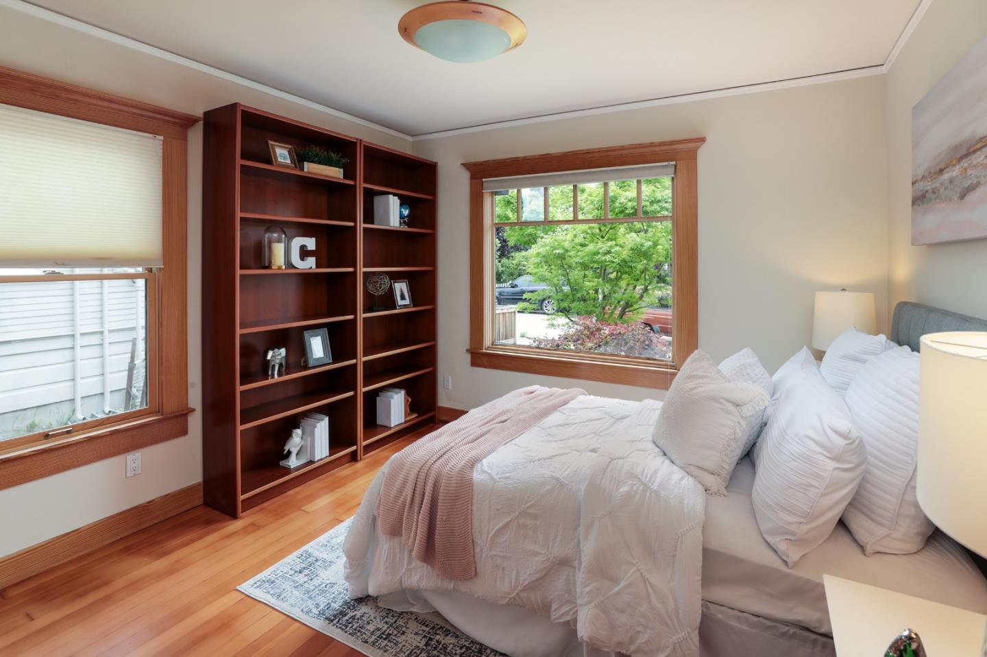 345 Berkeley Way Santa Cruz, CA 95062 - Photo 16 of 39 a bedroom with a bed and a window