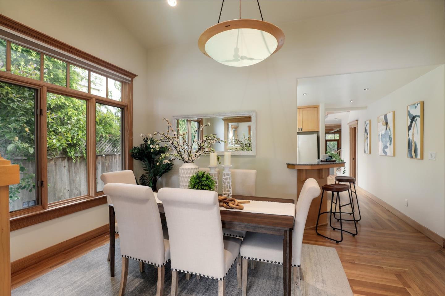 345 Berkeley Way Santa Cruz, CA 95062 - Photo 5 of 39 a view of a dining room with furniture window and wooden floor