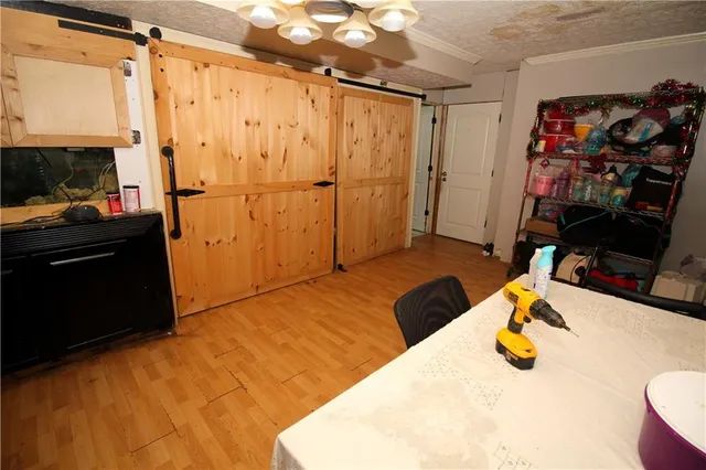 a bedroom with a bed and a bed