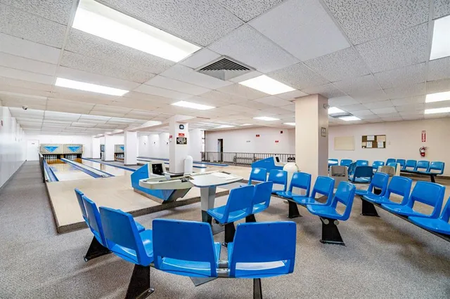 a room with gym equipment