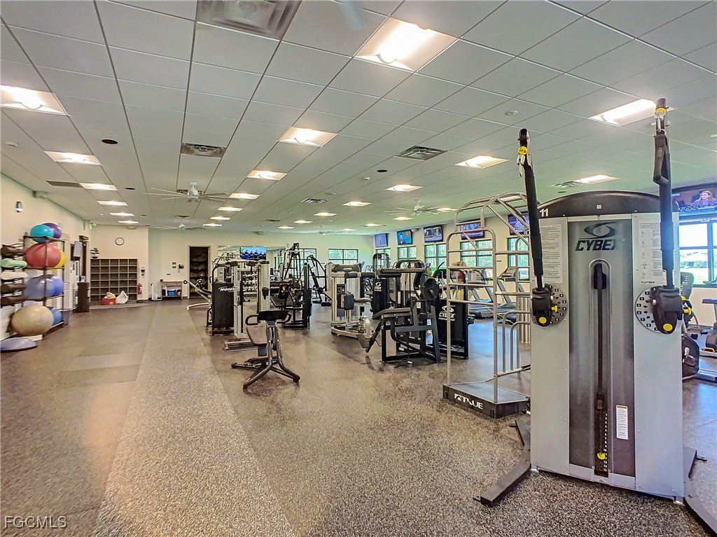 3630 Rue Alec Loop, Unit 1 North Fort Myers, FL 33917 - Photo 46 of 50 a view of a room with gym equipment