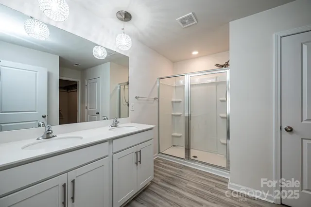 a view of a room with racks