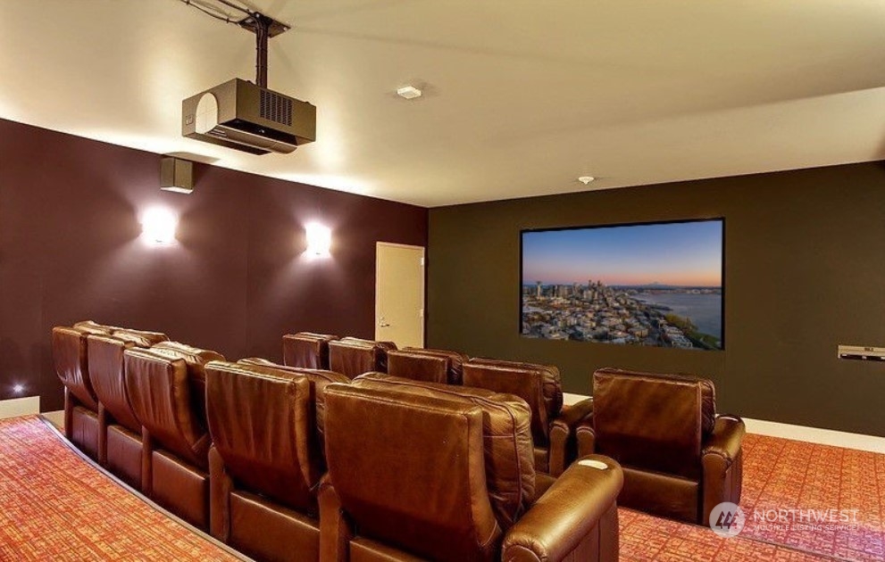 910 Lenora Street, Unit S907 Seattle, WA 98121 - Photo 37 of 38 a projector room with furniture