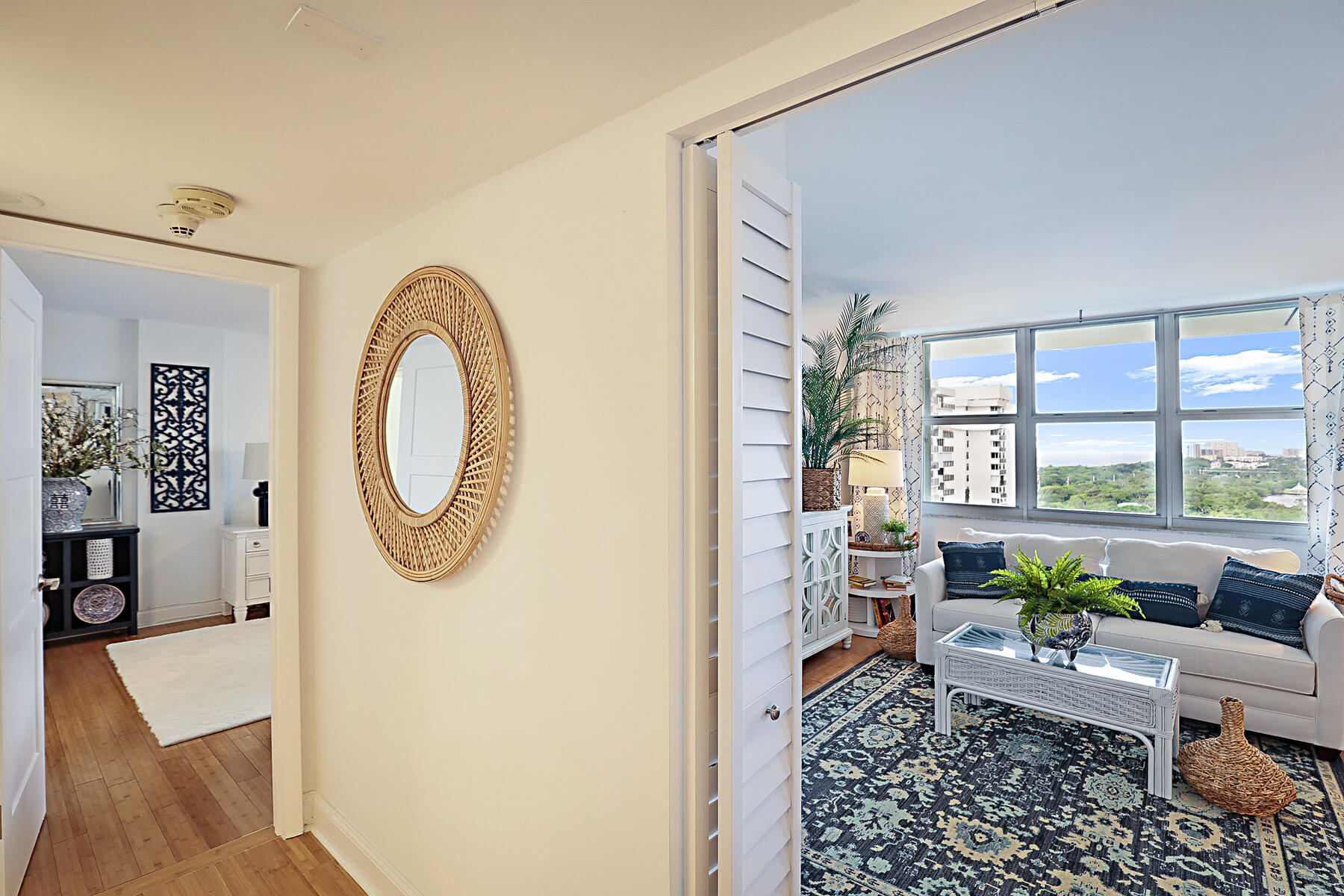 2121 North Ocean Boulevard, Unit 1507W Boca Raton, FL 33431 - Photo 19 of 56 Hall to principal bedroom