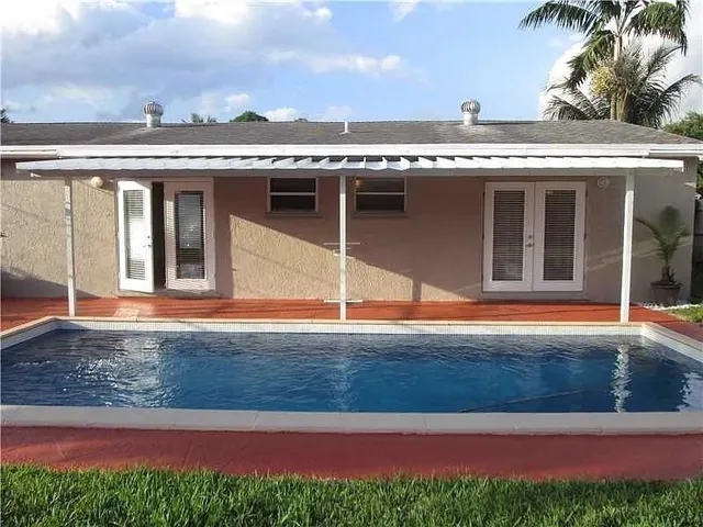 a view of a house with a outdoor space