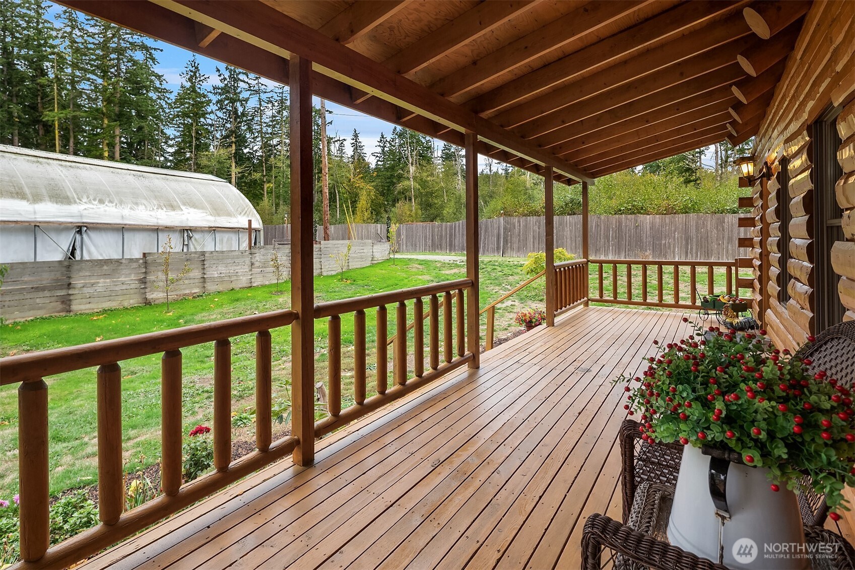 4 East Mountain View Road Camano Island, WA 98282 - Photo 4 of 26 a view of a wooden deck