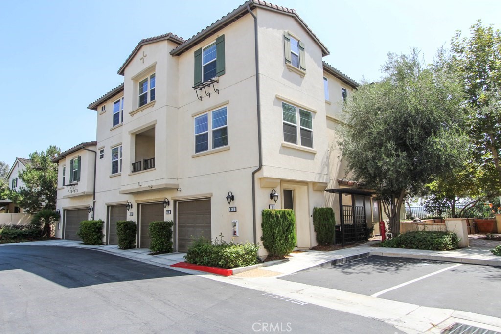 a front view of a building