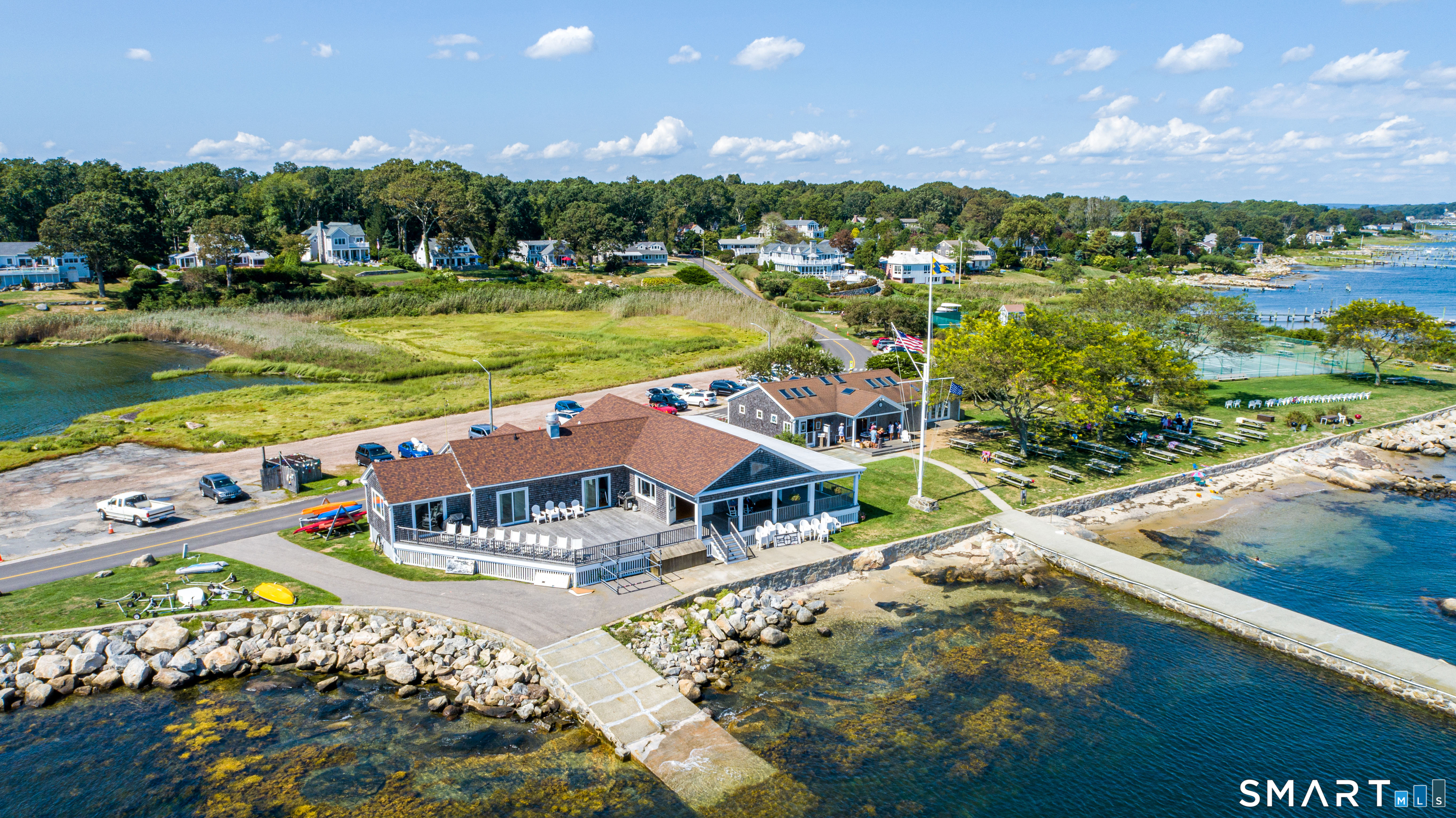 28 Money Point Road Stonington, CT 06355 - Photo 23 of 31 a view of a city from a balcony