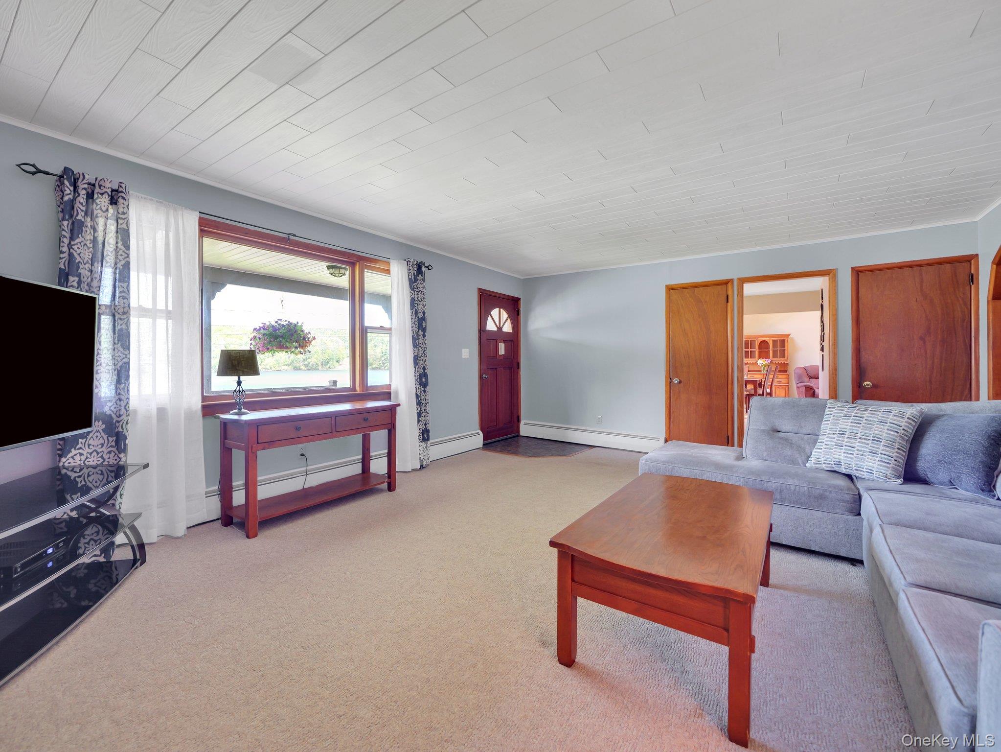 229 Eldred-Yulan Road Barryville, NY 12719 - Photo 20 of 34 a living room with furniture and a flat screen tv