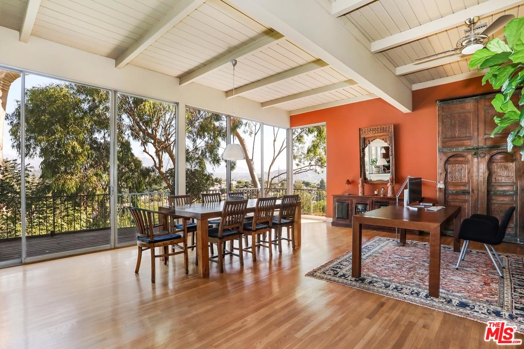 2730 Ivan Court Los Angeles, CA 90039 - Photo 6 of 38 a view of a dining room with furniture window and wooden floor