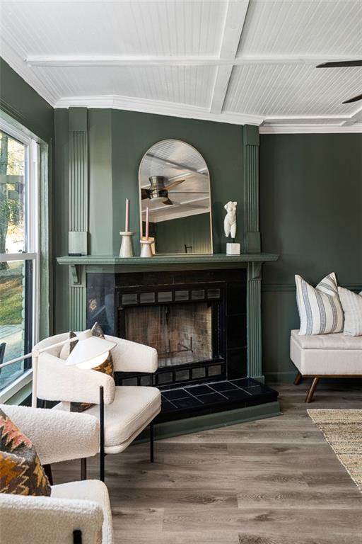 3059 Trafalgar Way Atlanta, GA 30341 - Photo 16 of 52 a living room with furniture and a fireplace