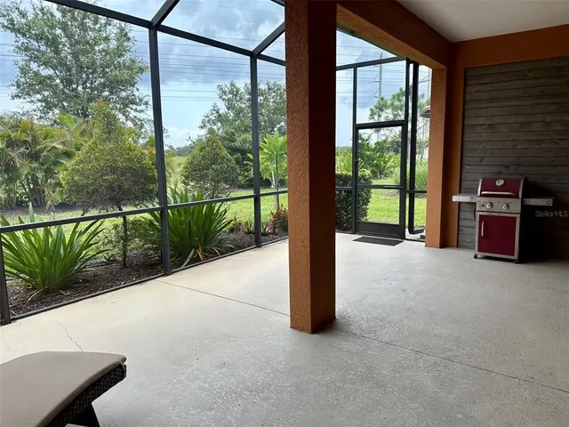 a house view with a garden space
