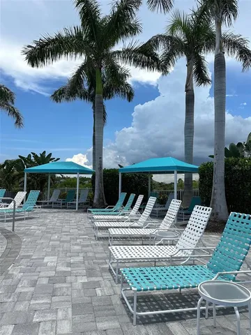 a view of outdoor space with seating