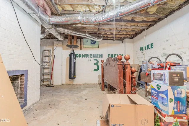 a view of storage and utility room