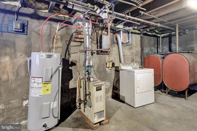 a view of a storage room with racks