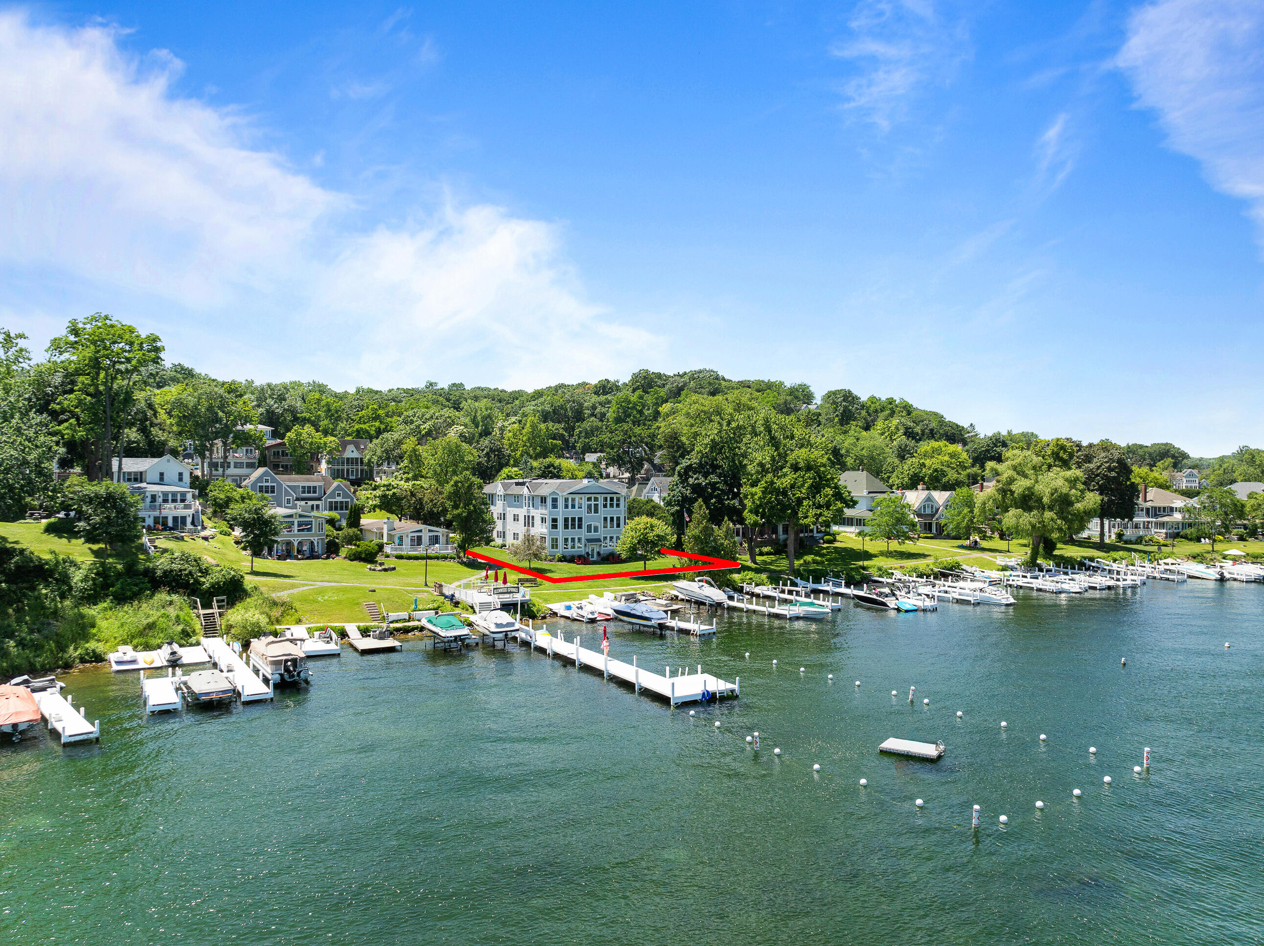 432 Harvard Avenue, Unit 5E 6F Fontana, WI 53125 - Photo 16 of 28 Enjoy the private Harvard Club pier and your Glenwood Springs Association pier with swim area