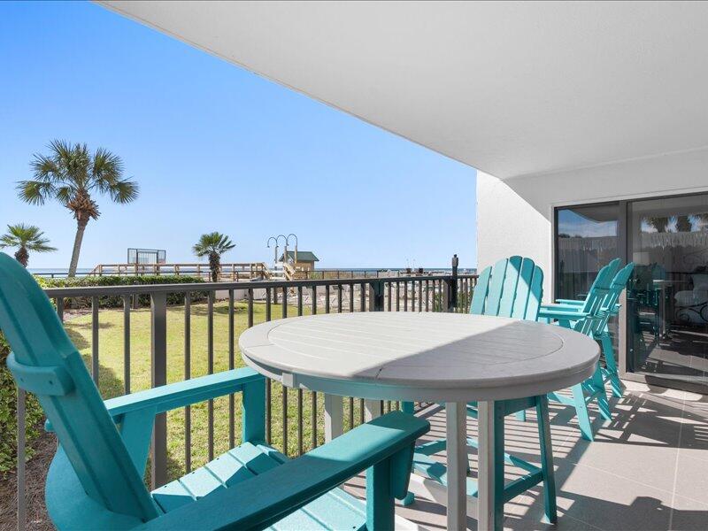1044 Highway 98, Unit 101 Destin, FL 32541 - Photo 24 of 29 a view of a balcony with furniture
