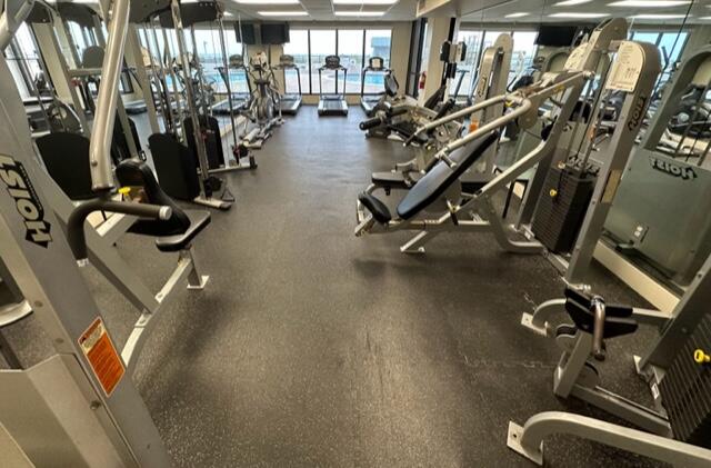 1044 Highway 98, Unit 101 Destin, FL 32541 - Photo 27 of 29 a view of a room with gym equipment