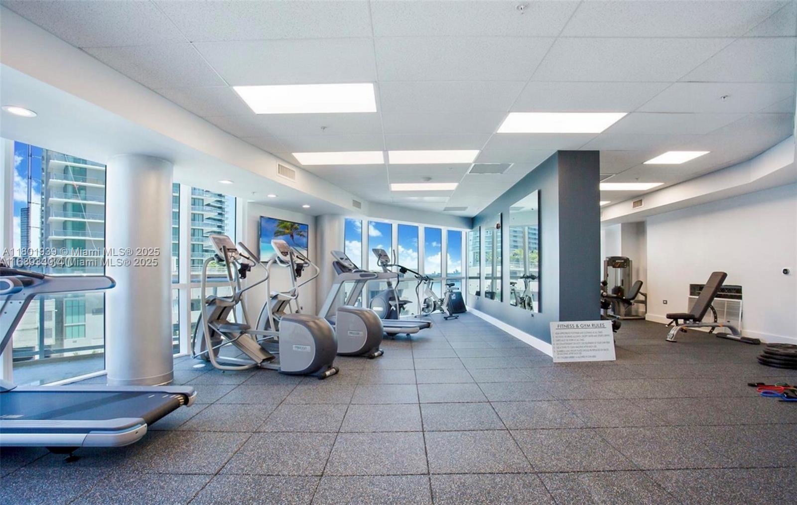 Edgewater Miami, FL 33137 - Photo 28 of 31 a view of a room with gym equipment