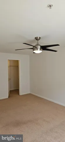 a view of small space with racks on the wall