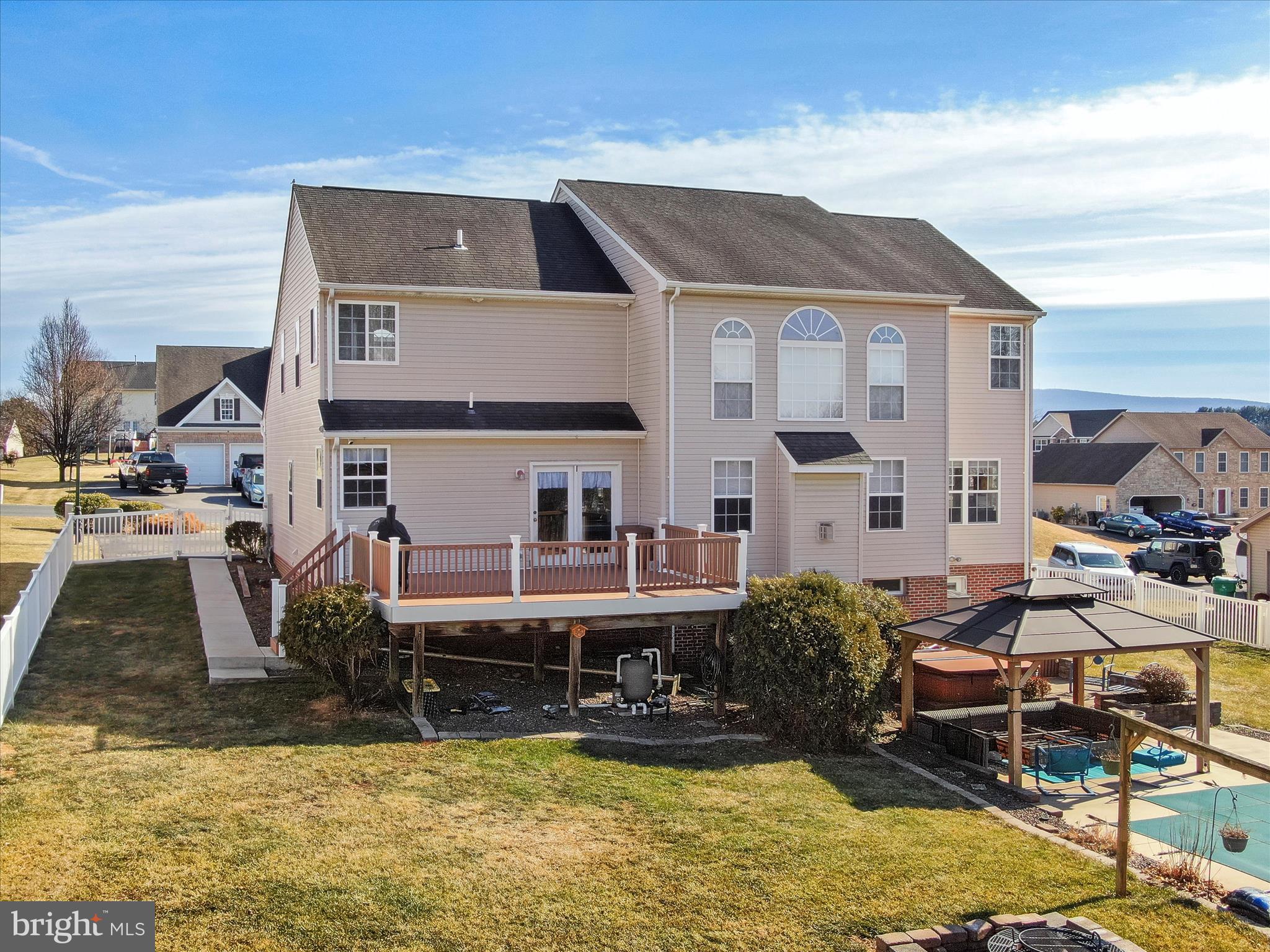 8935 Harper Drive Waynesboro, PA 17268 - Photo 6 of 46 a aerial view of a house with swimming pool