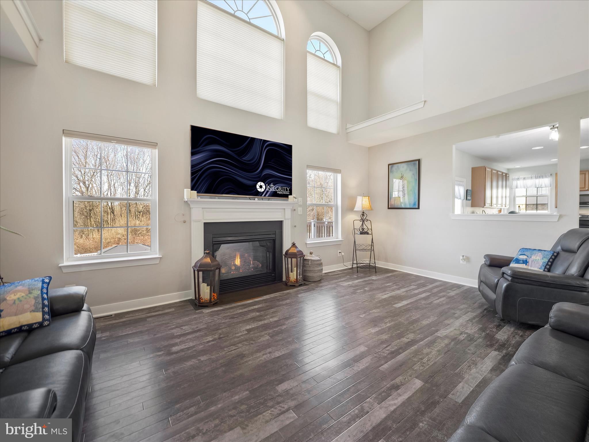 8935 Harper Drive Waynesboro, PA 17268 - Photo 7 of 46 a living room with furniture a fireplace and a flat screen tv