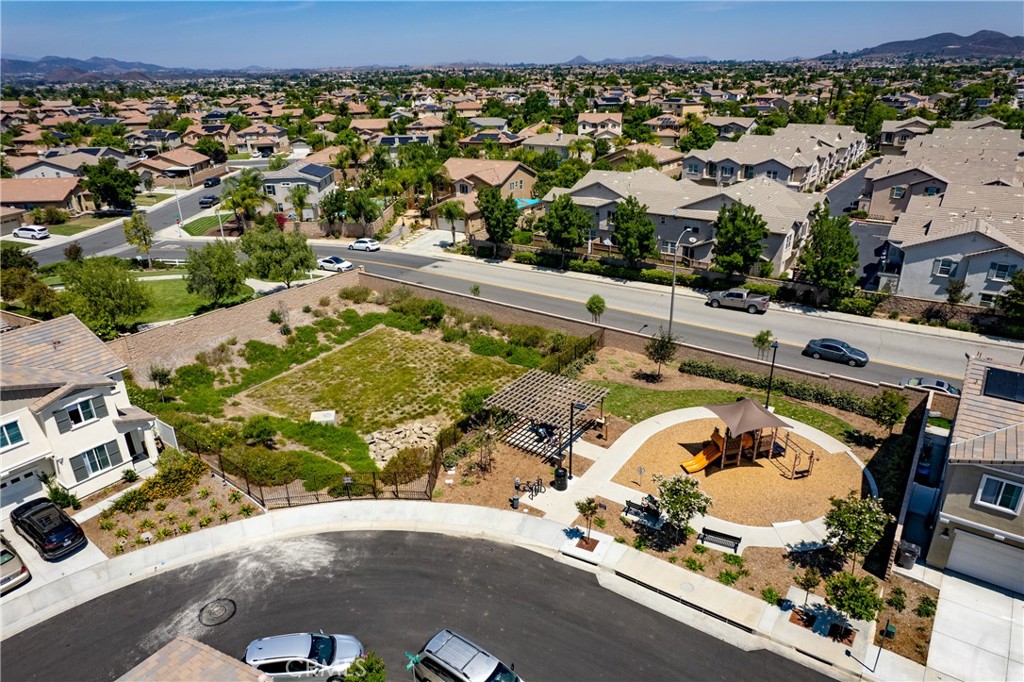 36390 West Flare Winchester, CA 92569 - Photo 43 of 46 an aerial view of a house with a swimming pool