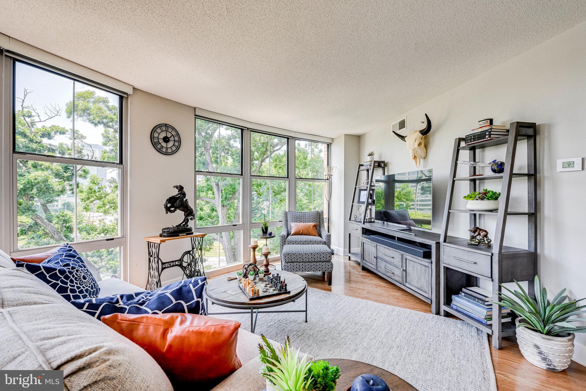 11800 Sunset Hills Road, Unit 714 Reston, VA 20190 - Photo 4 of 44 Dramatic Floor to Ceiling Windows