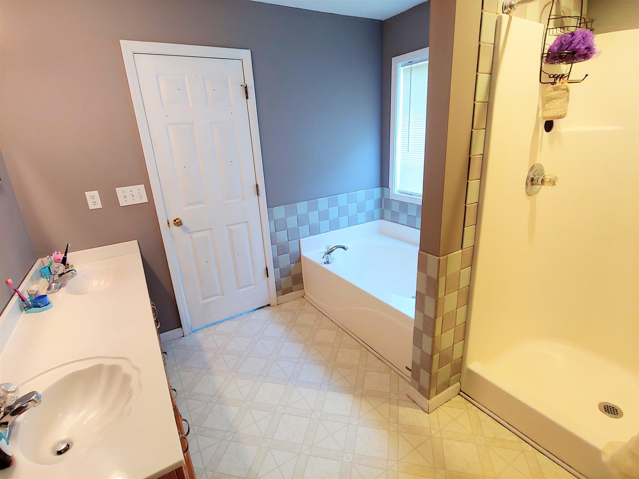 1079 Coker Ford Road Portland, TN 37148 - Photo 14 of 24 a bathroom with a tub sink and a mirror