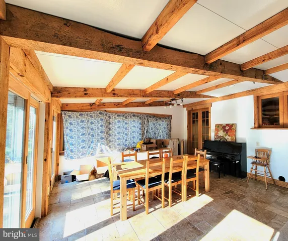 a outdoor space with patio furniture