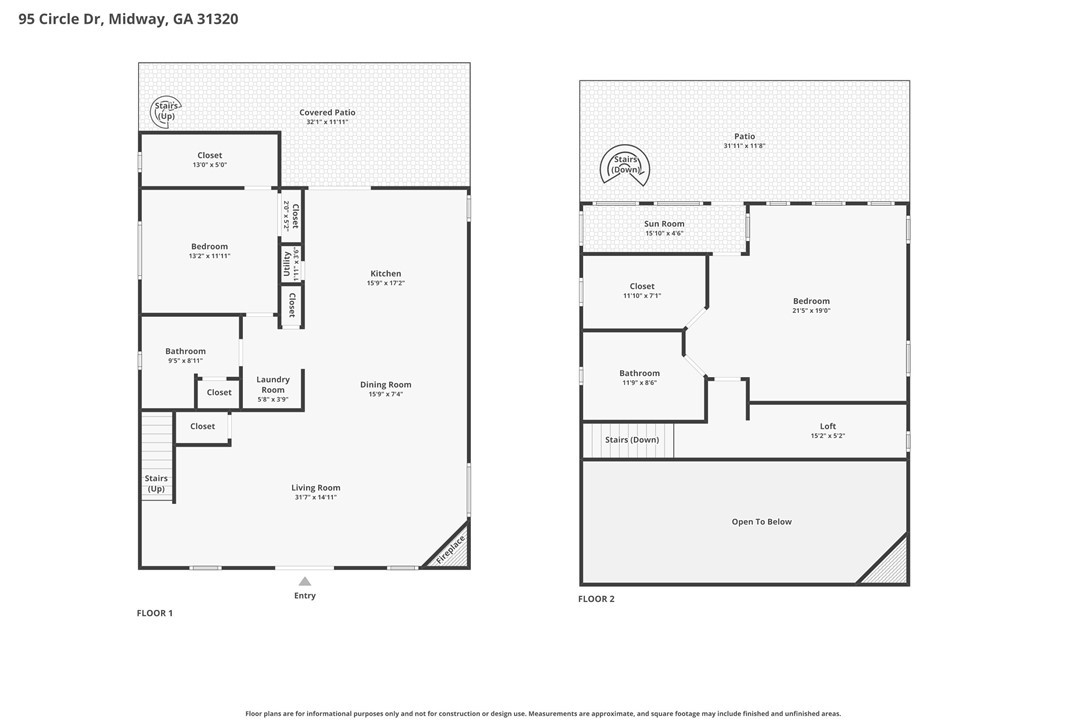 95 Circle Drive Midway, GA 31320 - Photo 29 of 29 Floor Plan