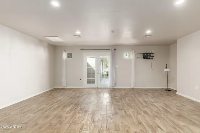 a view of an empty room