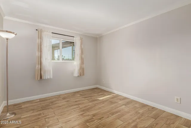 a view of an empty room